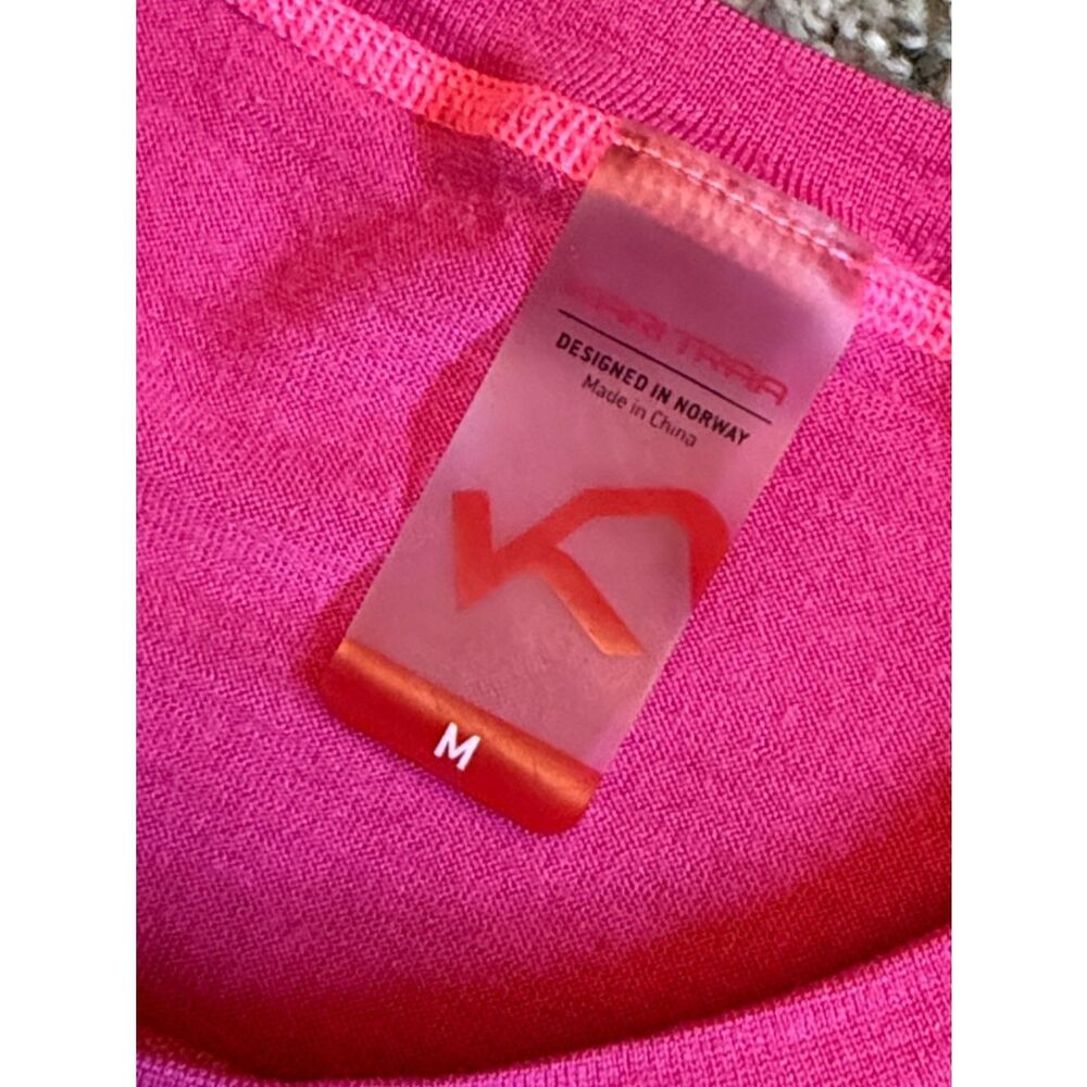 Kari Traa Sweater Hot Pink Wool Modal Blend Nordic Outdoor Knit Pullover - Picture 3 of 8